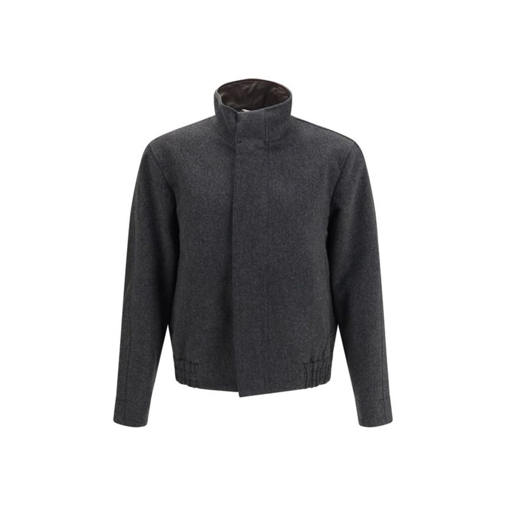Lardini Men Wool Bomber Jacket